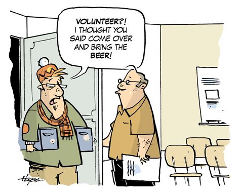 volunteers cartoon|funny volunteer cartoons.